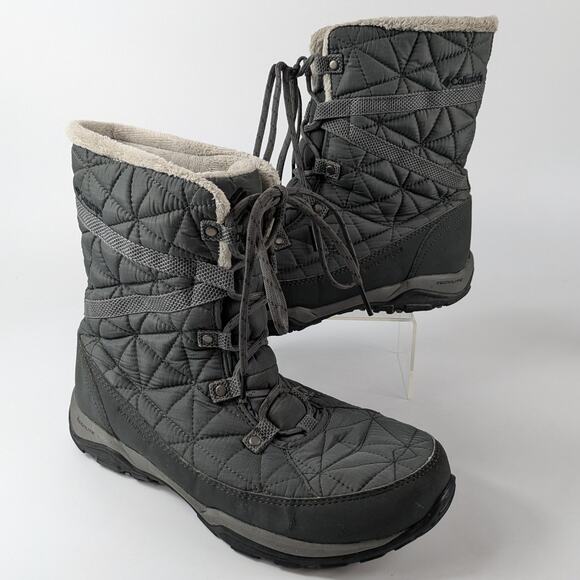 Columbia Shoes - Columbia Womens Sz10 Snow Boots Loveland Mid Thermal Black Waterproof Techlite